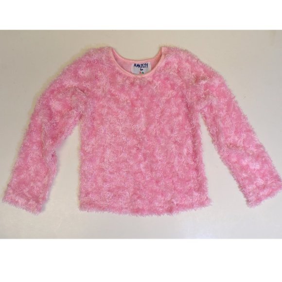 Baby Soft Fuzzy Pink Sweater "Anxiety for Kids" - Picture 1 of 4